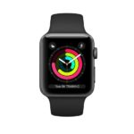 Apple Watch Series 3 GPS 42mm Space Gray Aluminum Case with Black Sport Band (MTF32FS/A)